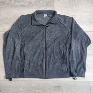 Columbia Women Black Fleece Full Zip Jacket XL